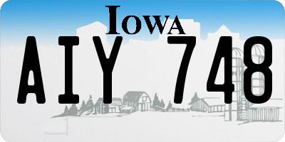 IA license plate AIY748