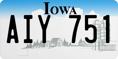 IA license plate AIY751
