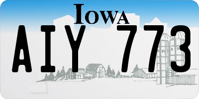 IA license plate AIY773