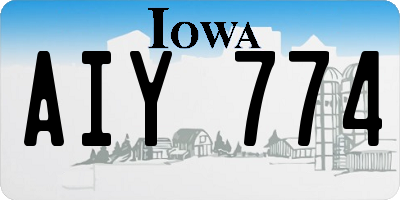 IA license plate AIY774