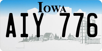 IA license plate AIY776