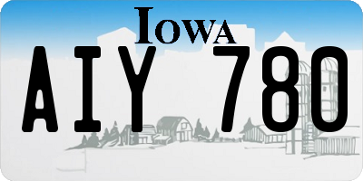IA license plate AIY780