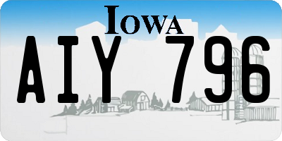 IA license plate AIY796