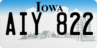 IA license plate AIY822