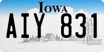IA license plate AIY831