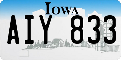 IA license plate AIY833