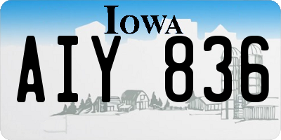 IA license plate AIY836