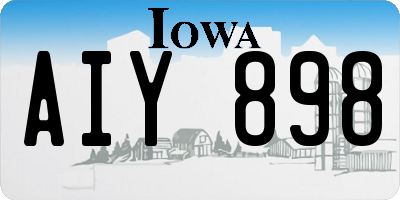 IA license plate AIY898