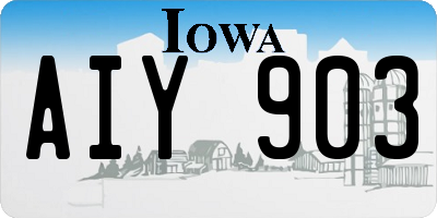 IA license plate AIY903
