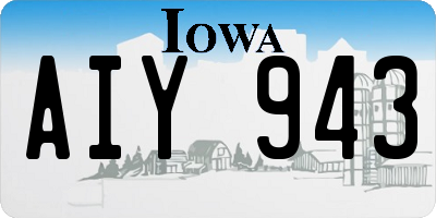 IA license plate AIY943
