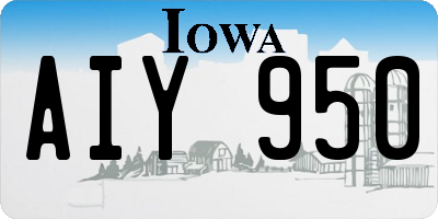 IA license plate AIY950