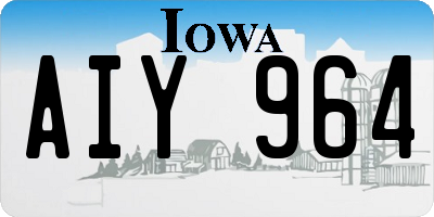 IA license plate AIY964