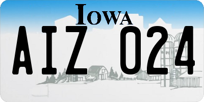 IA license plate AIZ024