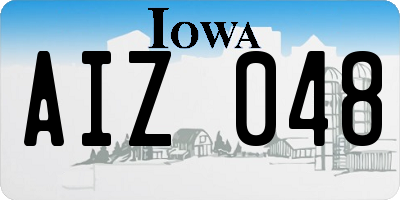 IA license plate AIZ048