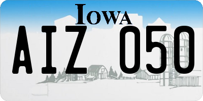 IA license plate AIZ050