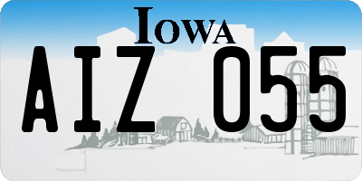IA license plate AIZ055