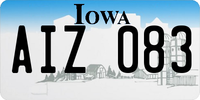 IA license plate AIZ083