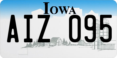 IA license plate AIZ095