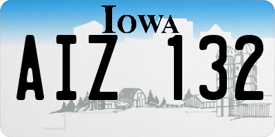 IA license plate AIZ132