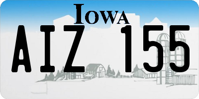 IA license plate AIZ155