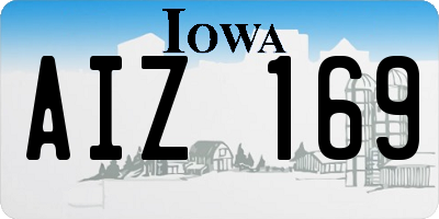 IA license plate AIZ169