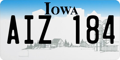 IA license plate AIZ184