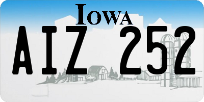 IA license plate AIZ252
