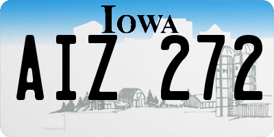 IA license plate AIZ272