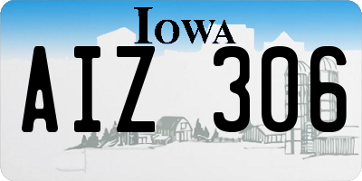 IA license plate AIZ306