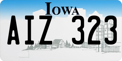 IA license plate AIZ323