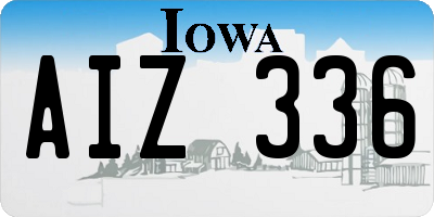 IA license plate AIZ336
