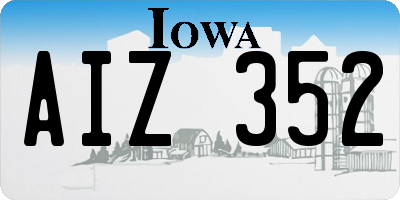 IA license plate AIZ352