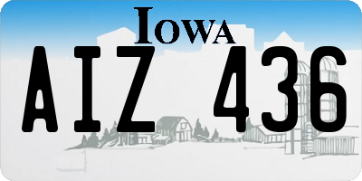IA license plate AIZ436