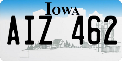 IA license plate AIZ462