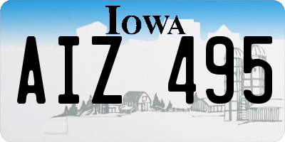 IA license plate AIZ495