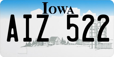 IA license plate AIZ522
