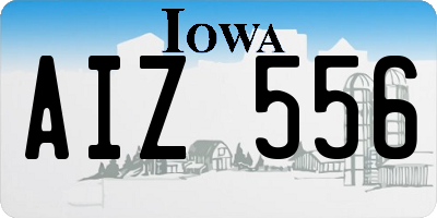 IA license plate AIZ556