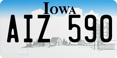 IA license plate AIZ590
