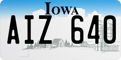 IA license plate AIZ640