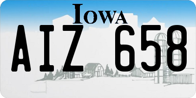 IA license plate AIZ658