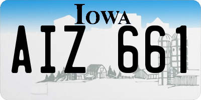 IA license plate AIZ661
