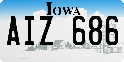 IA license plate AIZ686