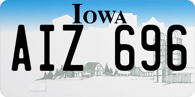 IA license plate AIZ696