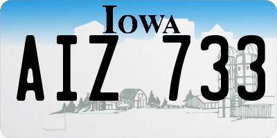 IA license plate AIZ733