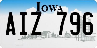 IA license plate AIZ796
