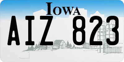 IA license plate AIZ823