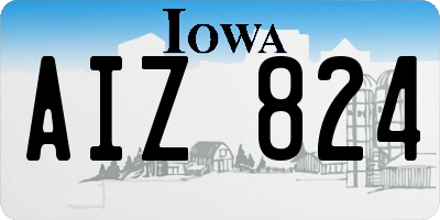 IA license plate AIZ824