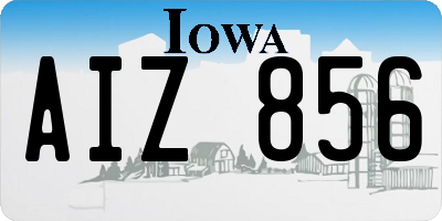 IA license plate AIZ856