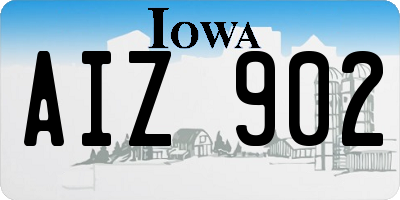 IA license plate AIZ902