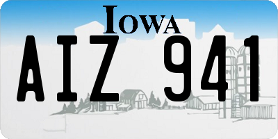 IA license plate AIZ941